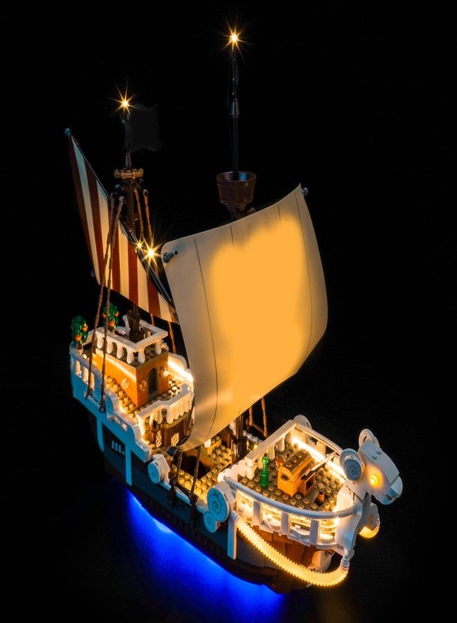 مصباح LED من BrickBling فقط، متوافق مع سفينة القراصنة Going Merry من Lego One Piece 75639 - باستثناء النموذج (إصدار RC) - Image 1